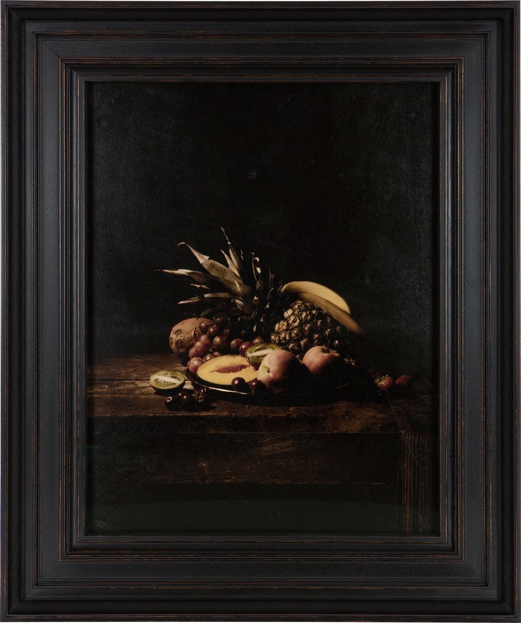 Poslední jídlo v cele smrti, Velma Barfieldová, 2012 (digitální transferový tisk na pergamen z kozí kůže) od Mat Collishaw