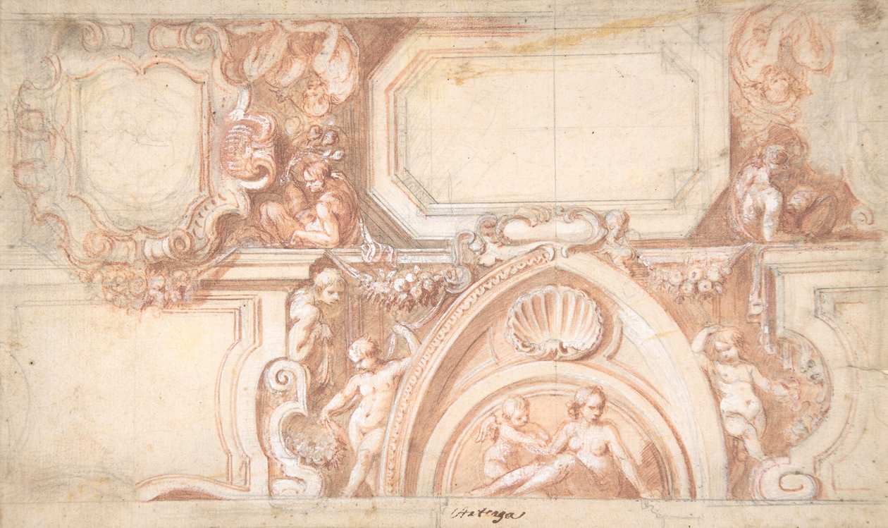 Návrh stropu, 1633-1703. od Matías Arteaga y Alfaro