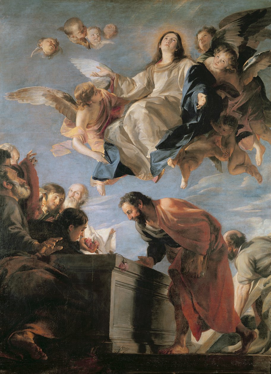 Nanebevzetí Panny Marie, 1673 od Mateo Cerezo