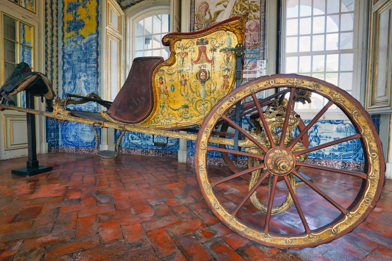 Palác Queluz, Queluz, Portugalsko. Zdobený kočár., 2020 (foto) od Mateus Vicente de Oliveira