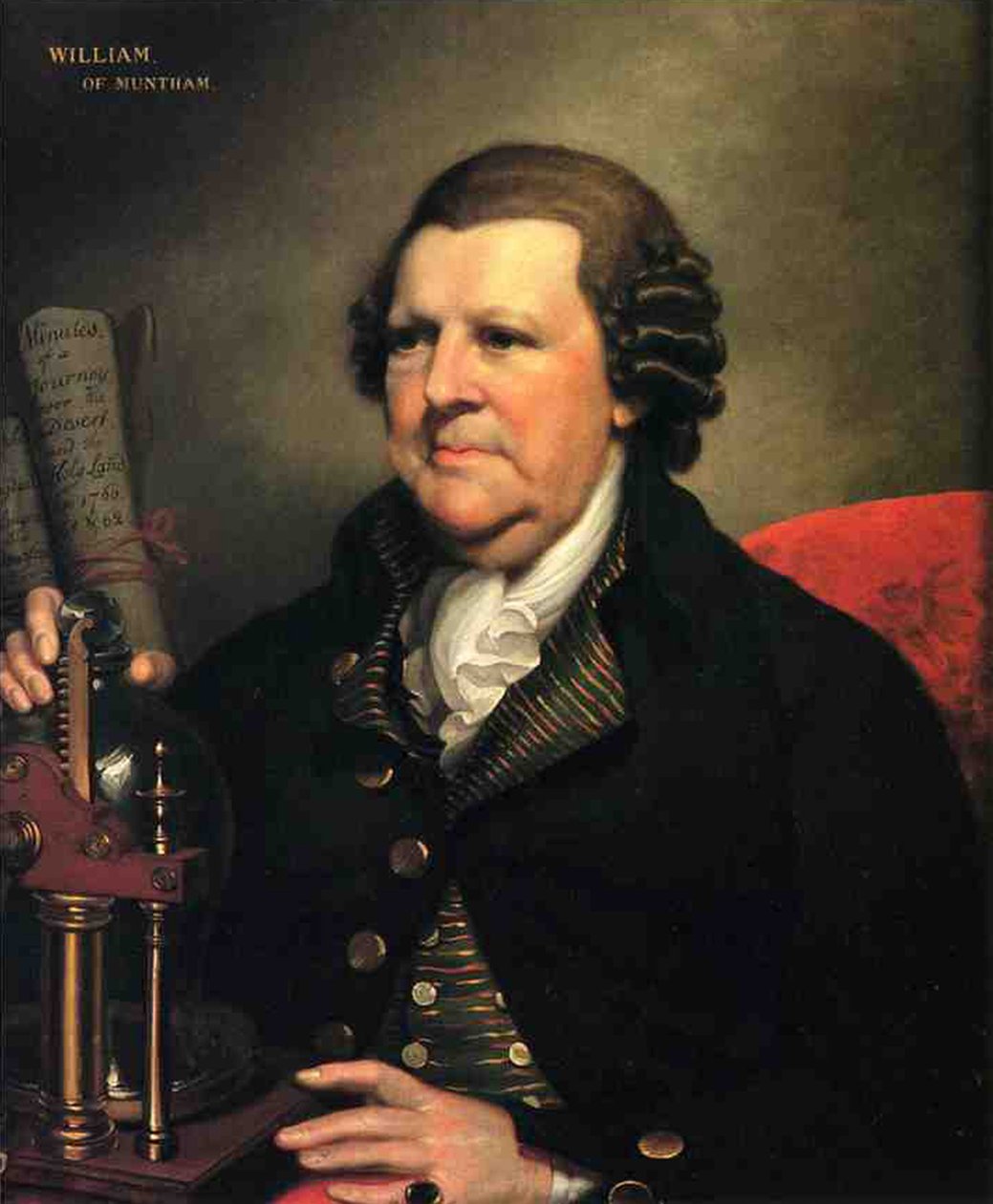 Sir William Frankland z Munthamu, Sussex, 1788-90 od Mather Brown
