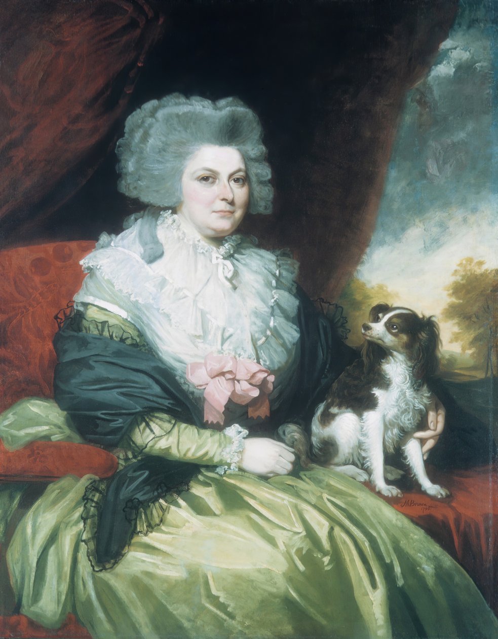Dáma se psem, 1786. od Mather Brown