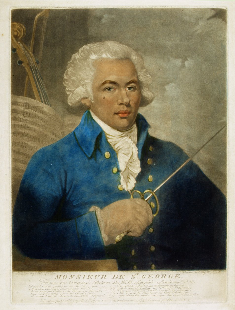 Monsieur de St. George, ryl W. Ward, 1788 od Mather Brown