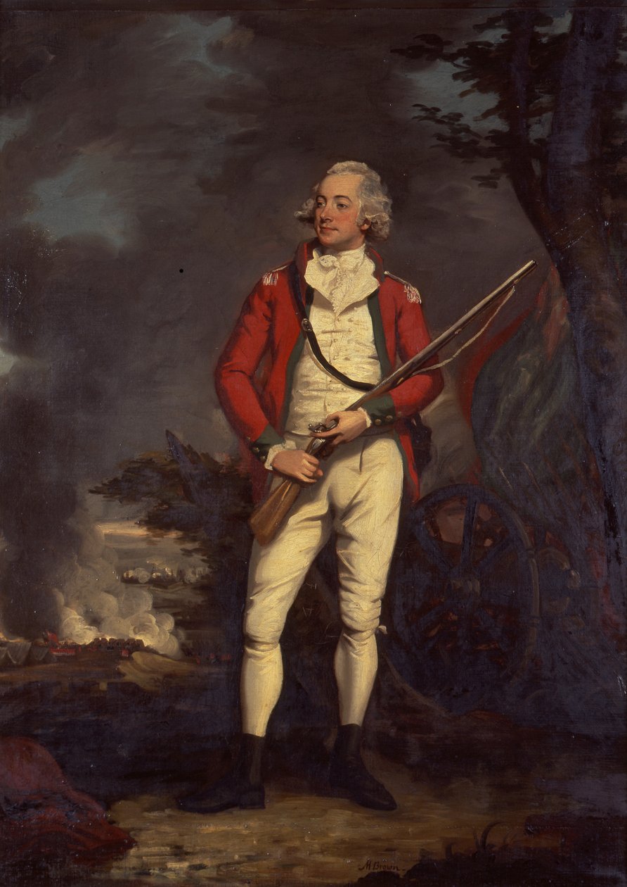 Portrét sira Rogera Hale Sheaffe, Bt, cca 1790 (olej na plátně) od Mather Brown