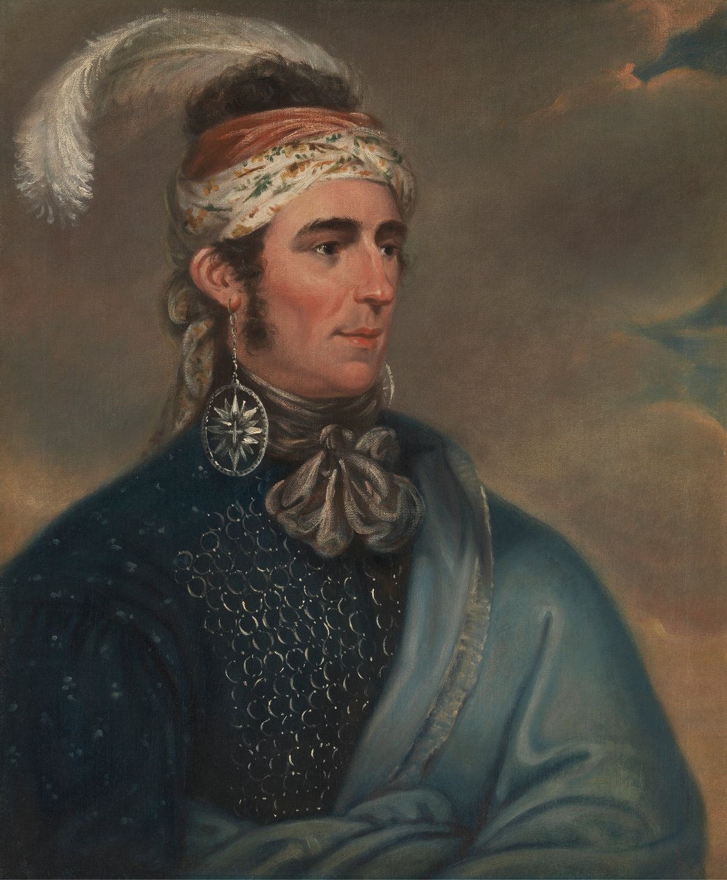 Teyoninhokarawen (major John Norton) od Mather Brown