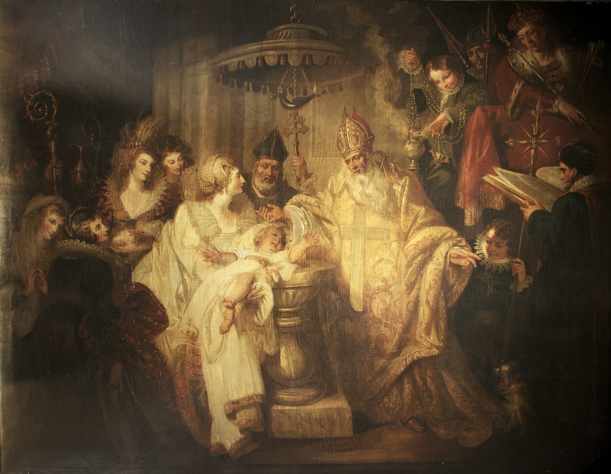 Křest Jindřicha VIII od Mather Brown