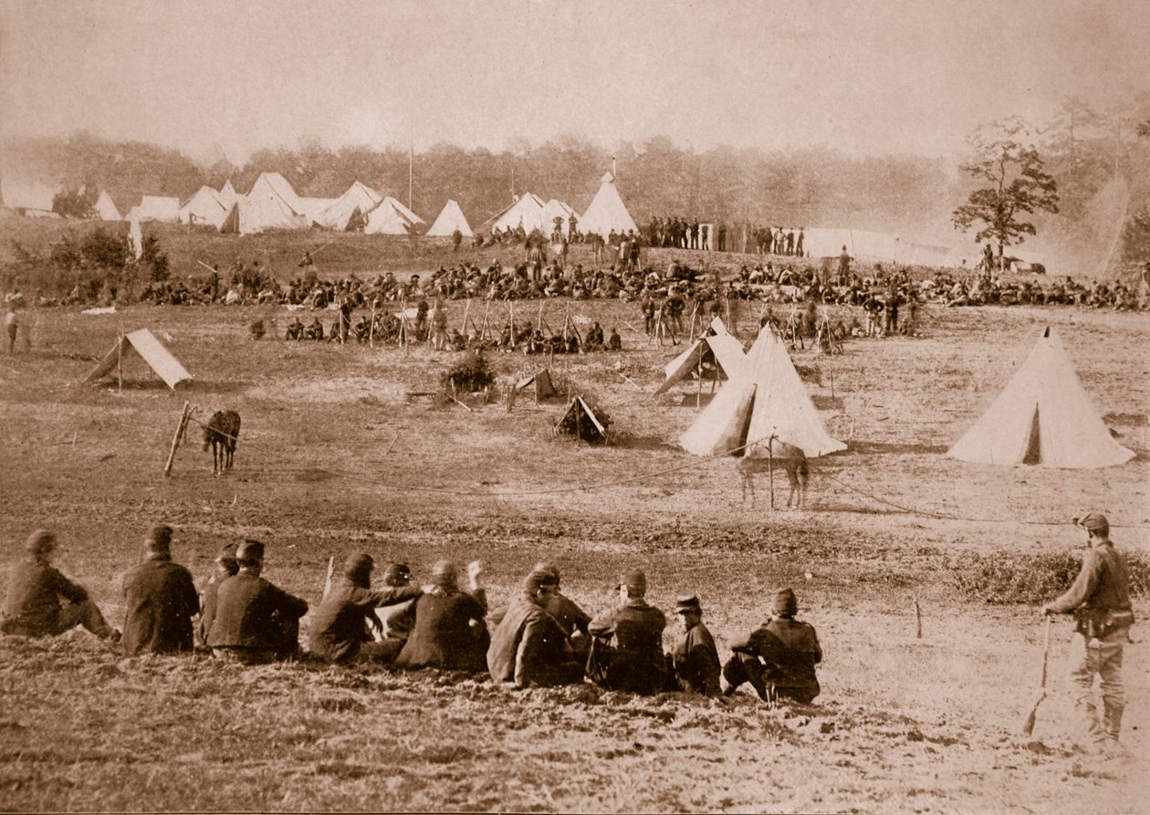 Tábor konfederačních zajatců, 1861-65 od Mathew B. Brady