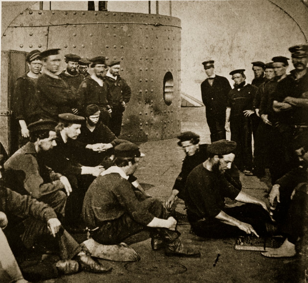 Posádka původního „Monitoru“ na palubě, 1862 od Mathew B. Brady