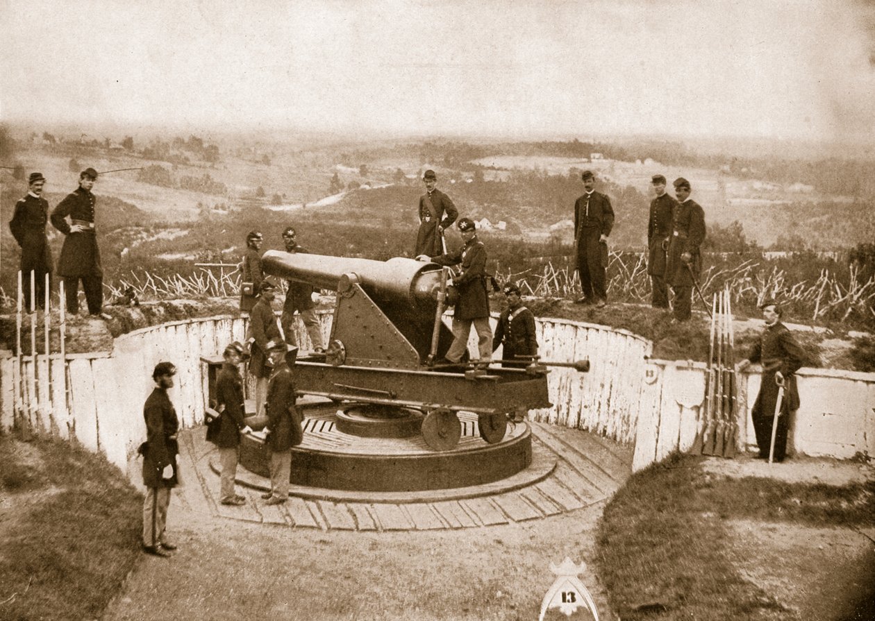 Obrana Washingtonu, Fort Totten, 1861-65 od Mathew B. Brady