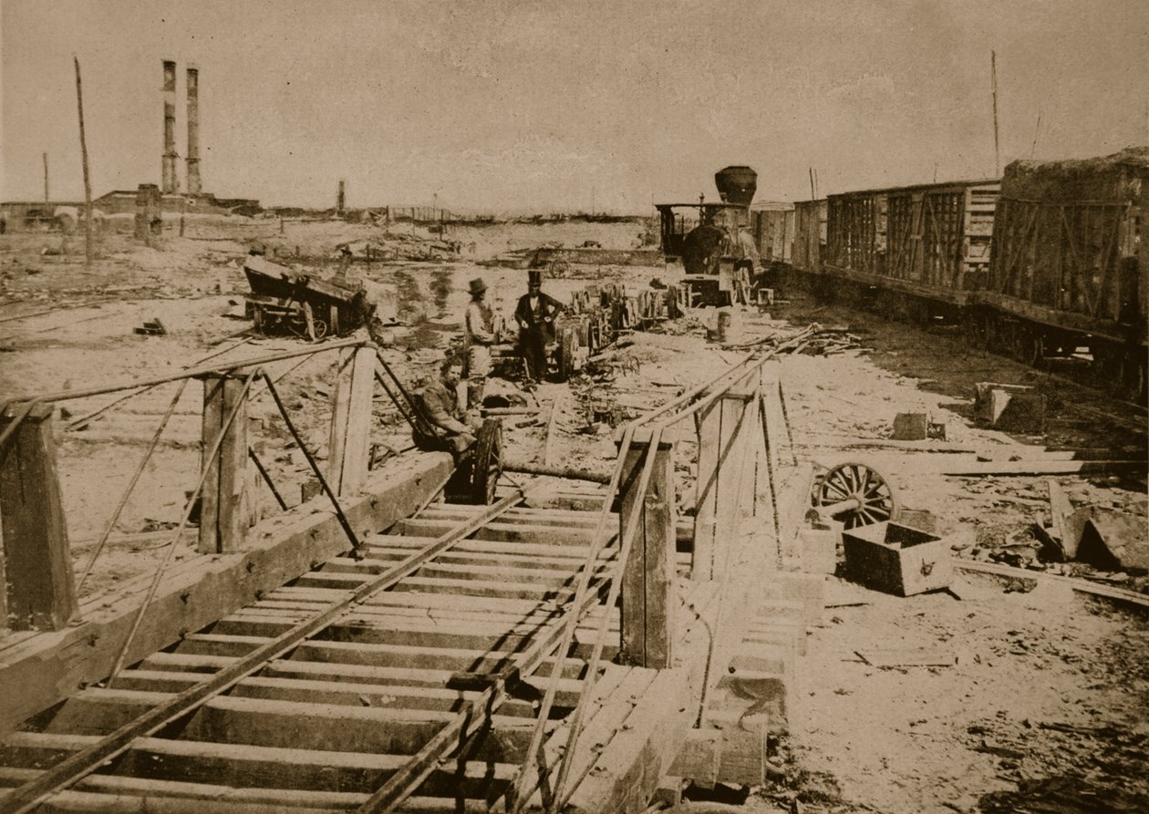 Zničení železnice u Manassasu, 1861-62 od Mathew B. Brady