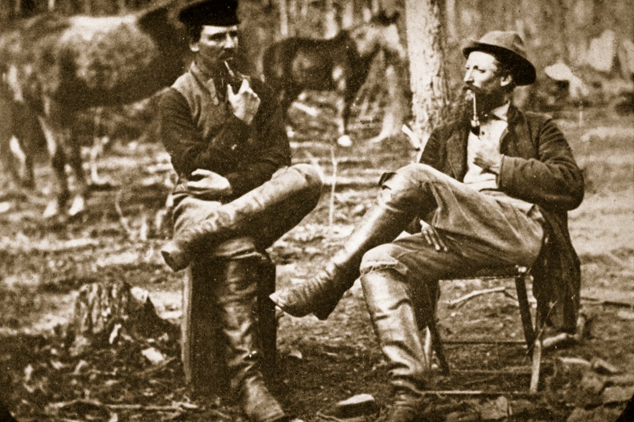 Diskuse o pravděpodobnostech zálohy, 1861-65 od Mathew B. Brady