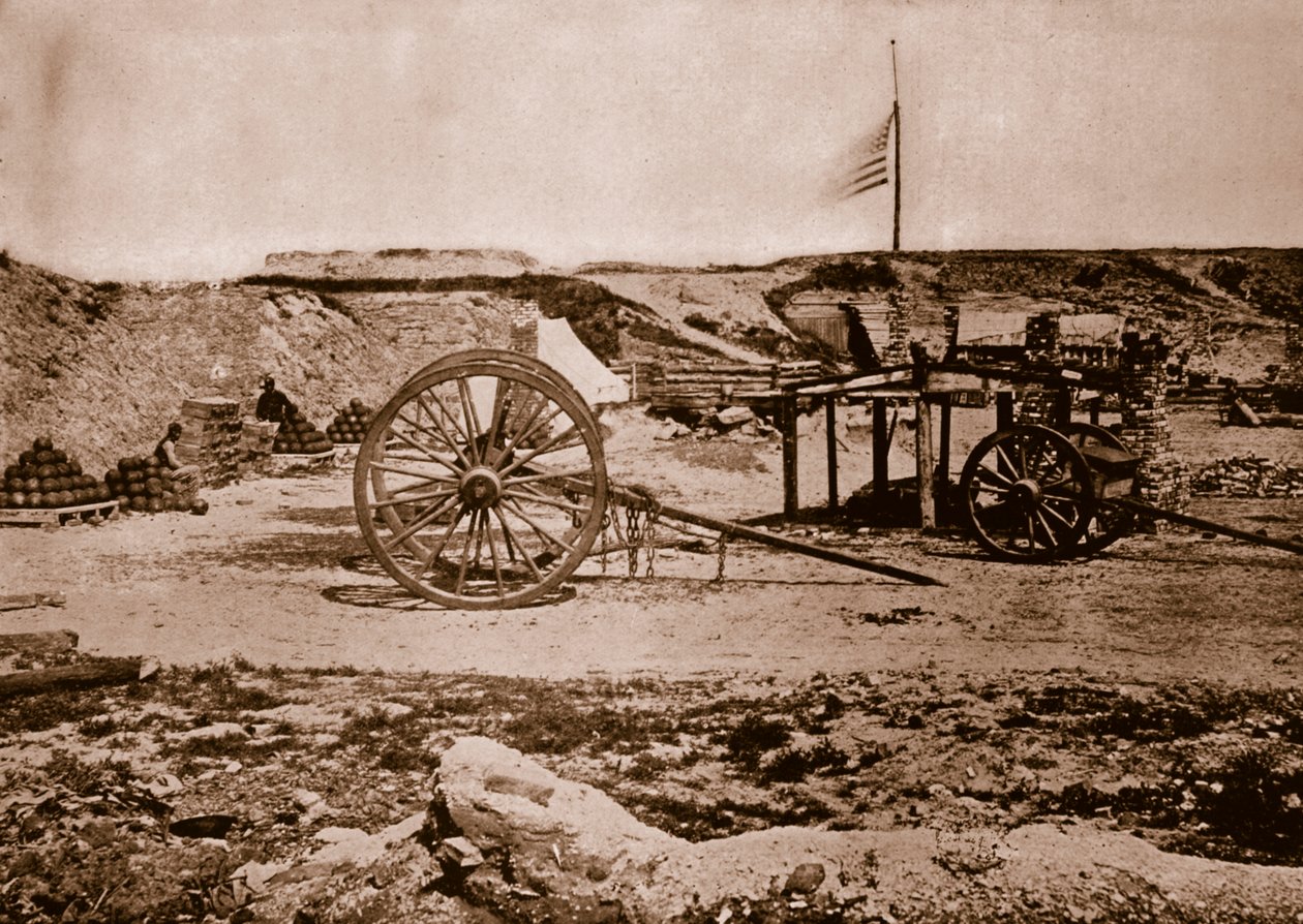 Fort Johnson, Charleston, Jižní Karolína, 1861-65 od Mathew B. Brady