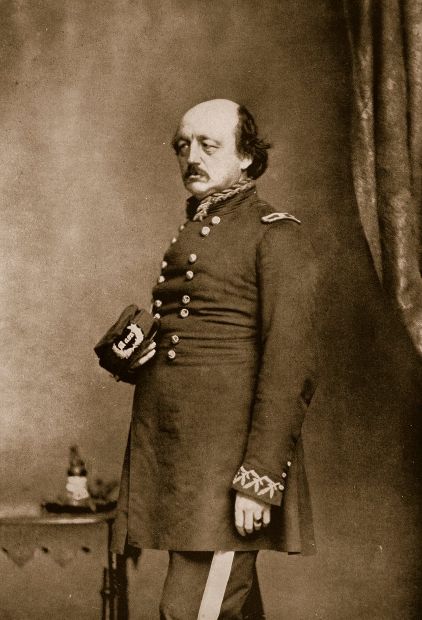 Generál Benjamin F. Butler, 1861-65 (sépiová fotografie) od Mathew B. Brady