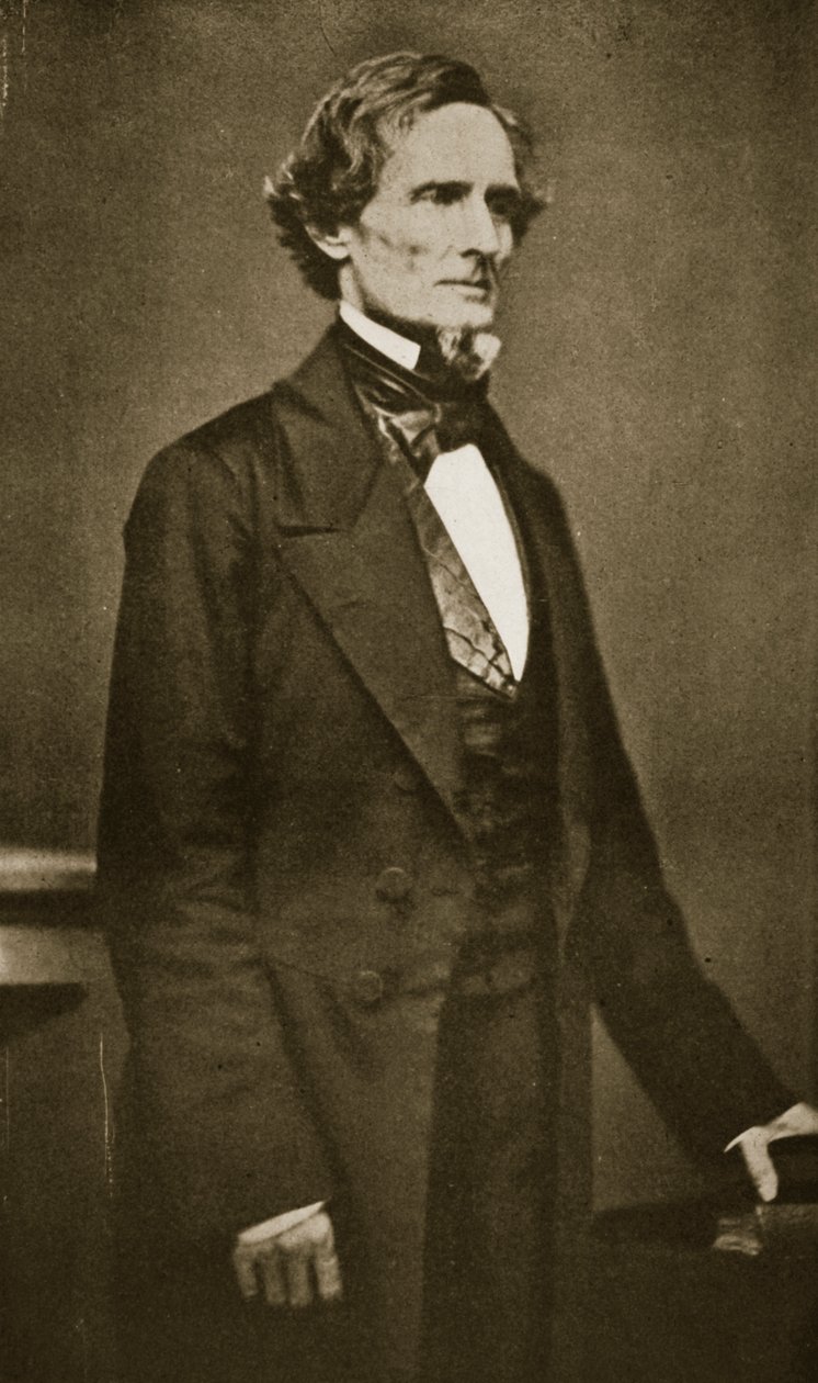 Jefferson Davis, prezident Jižní konfederace, 1859-60 od Mathew B. Brady