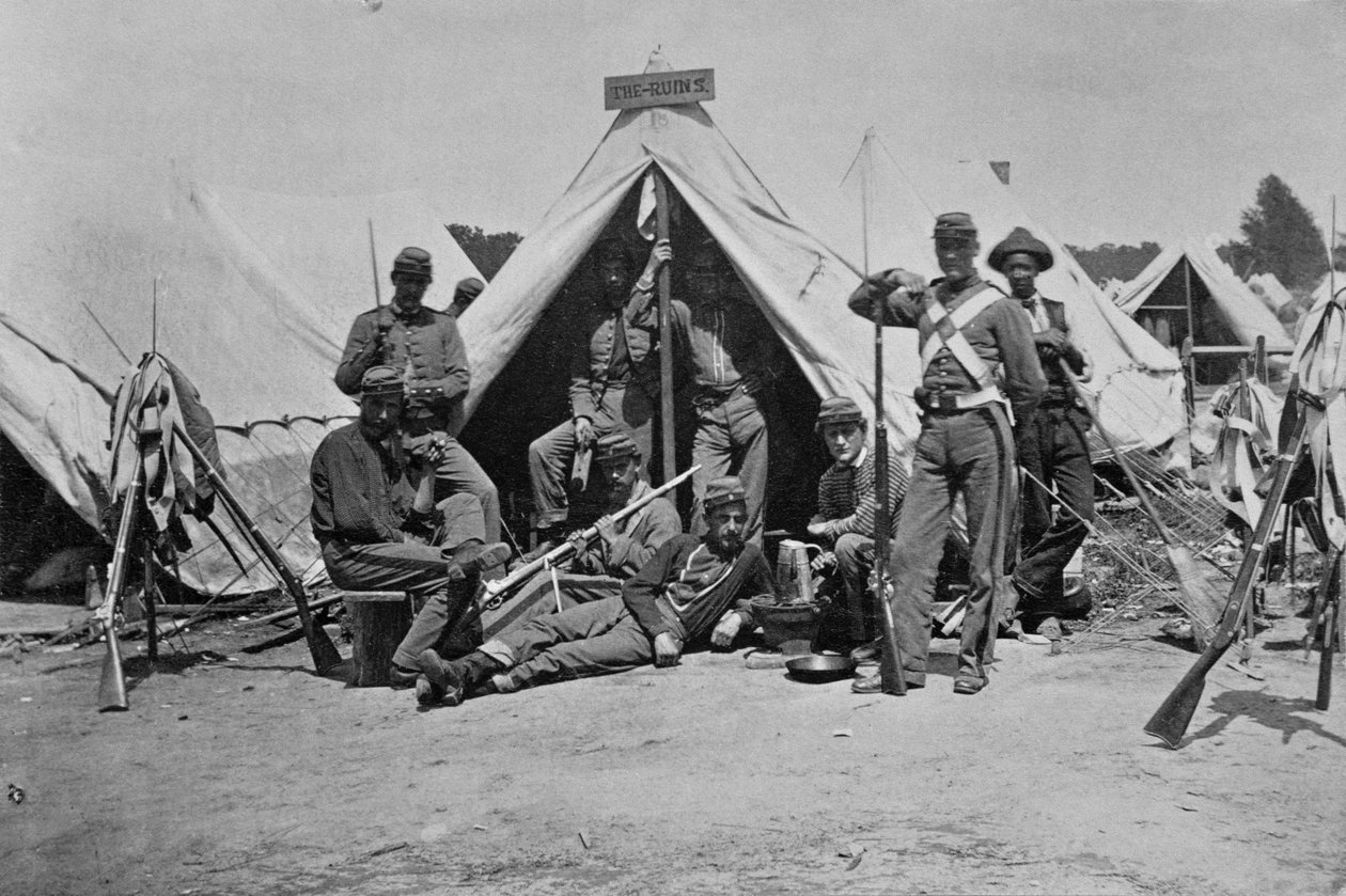 Federální tábor, 1862 od Mathew B. Brady