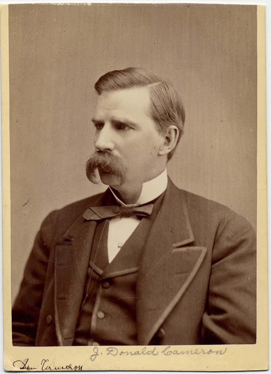 James Donald Cameron (1833-1918), americký politik, 32. ministr zahraničí USA (foto alba) od Mathew B. Brady