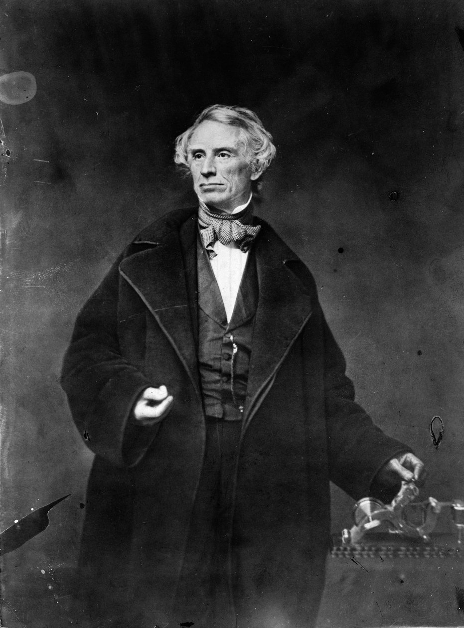 Samuel Morse a jeho zapisovatel, 1857 od Mathew B. Brady