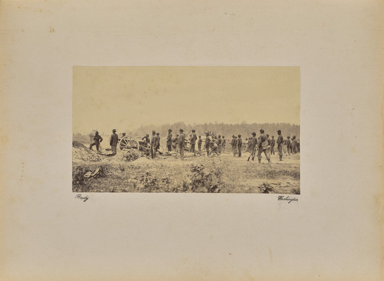 Baterie kapitána Coopera - 1 Pennsylvania B. [sic] před P. od Mathew B. Brady