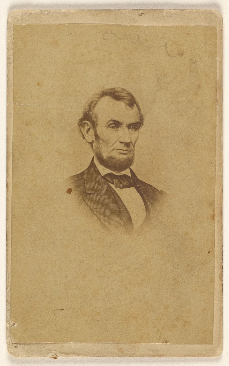 [Rytina Abrahama Lincolna podle fotografie Mathewa B. Bradyho] od Mathew B. Brady