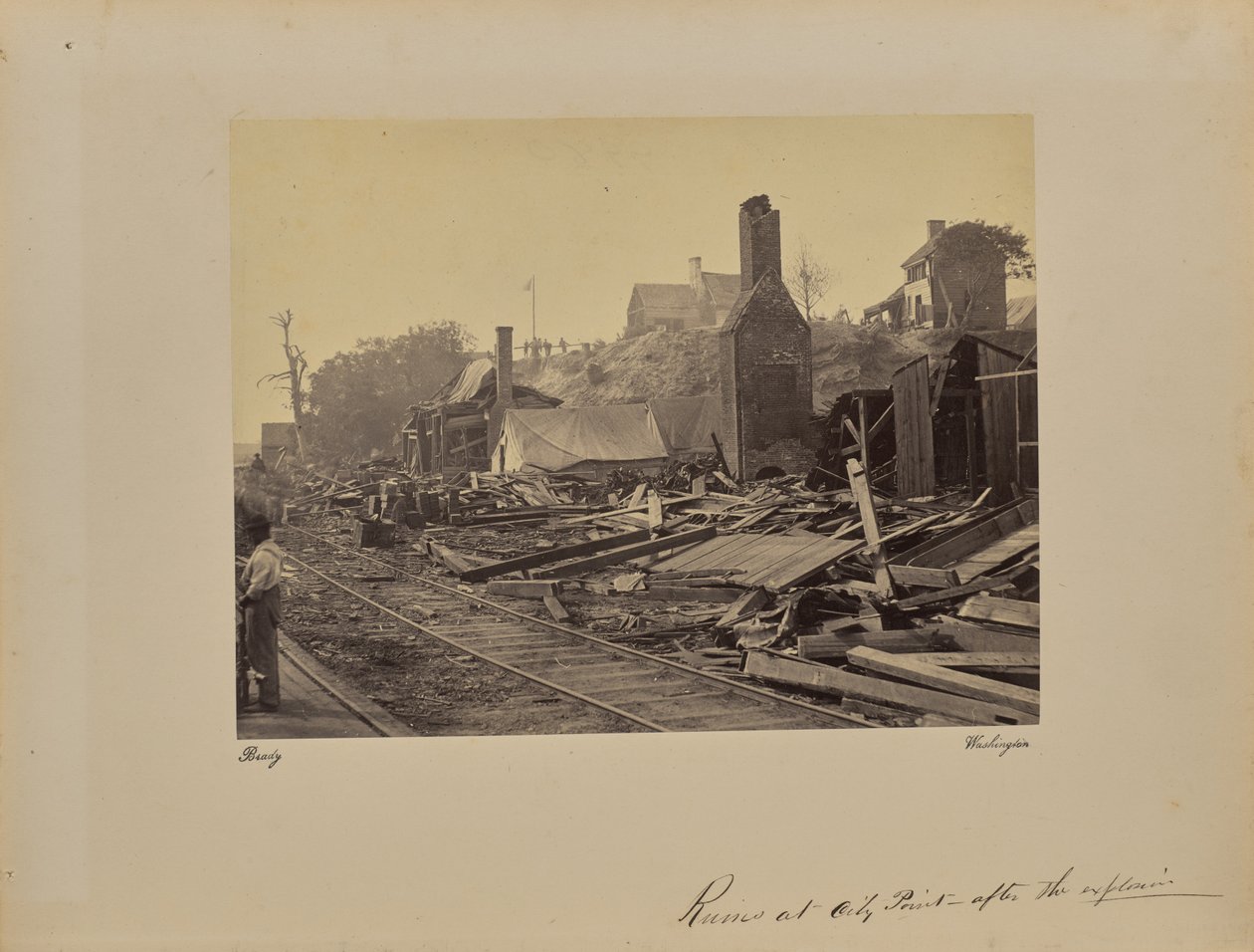 Ruiny v City Point - Po výbuchu od Mathew B. Brady
