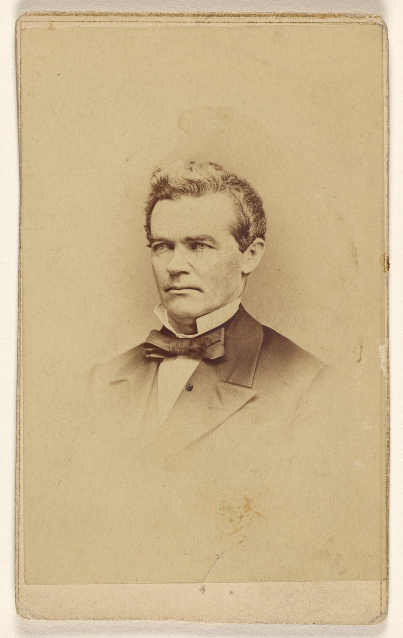 [Neidentifikovaný muž, vyobrazený ve stylu viněty] od Mathew B. Brady