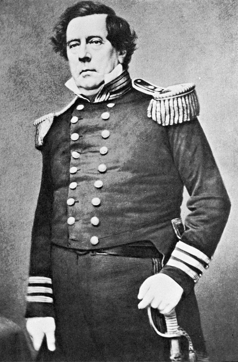 Komodor Perry (čb fotografie) od Mathew Brady