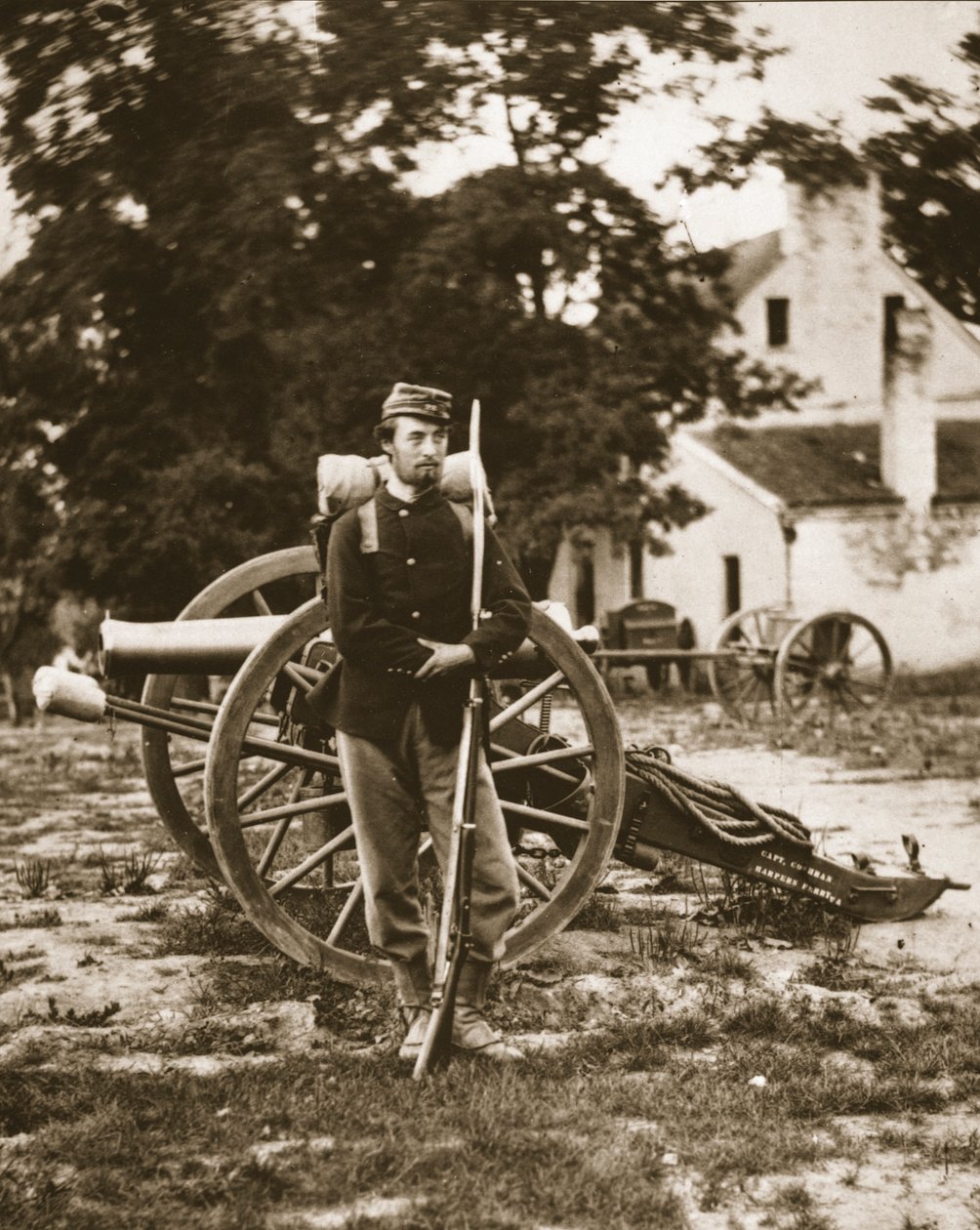 D.W.C. Arnold, vojín v armádě Unie, poblíž Harper