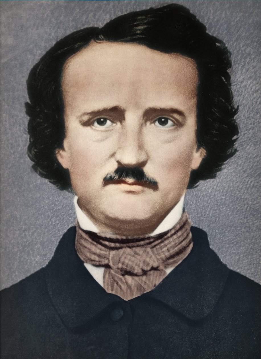 Edgar Allan Poe, c1840, 1939 od Mathew B. Brady