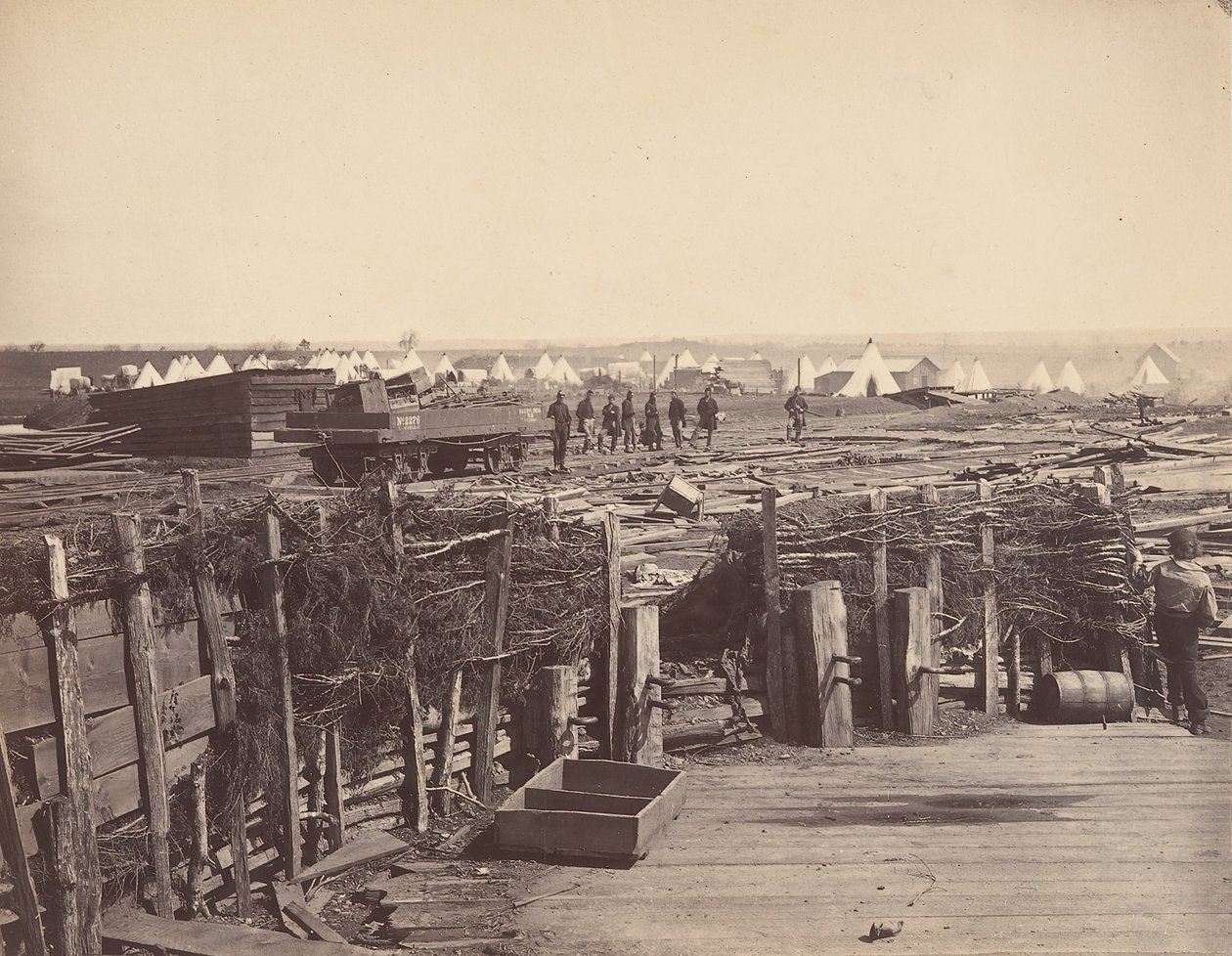 Opevnění, Manassas, obsazeno 13. mší, 1862. od Mathew Brady