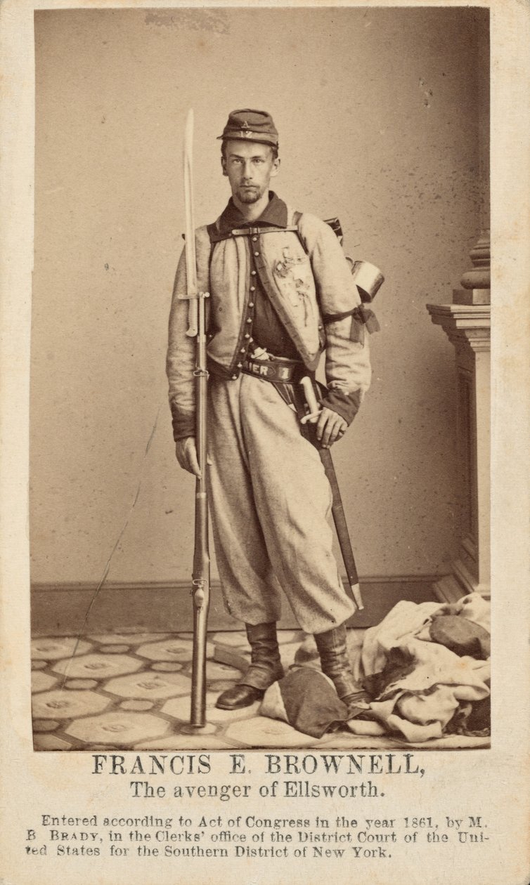 Francis E. Brownell,1861 (foto) od Mathew Brady