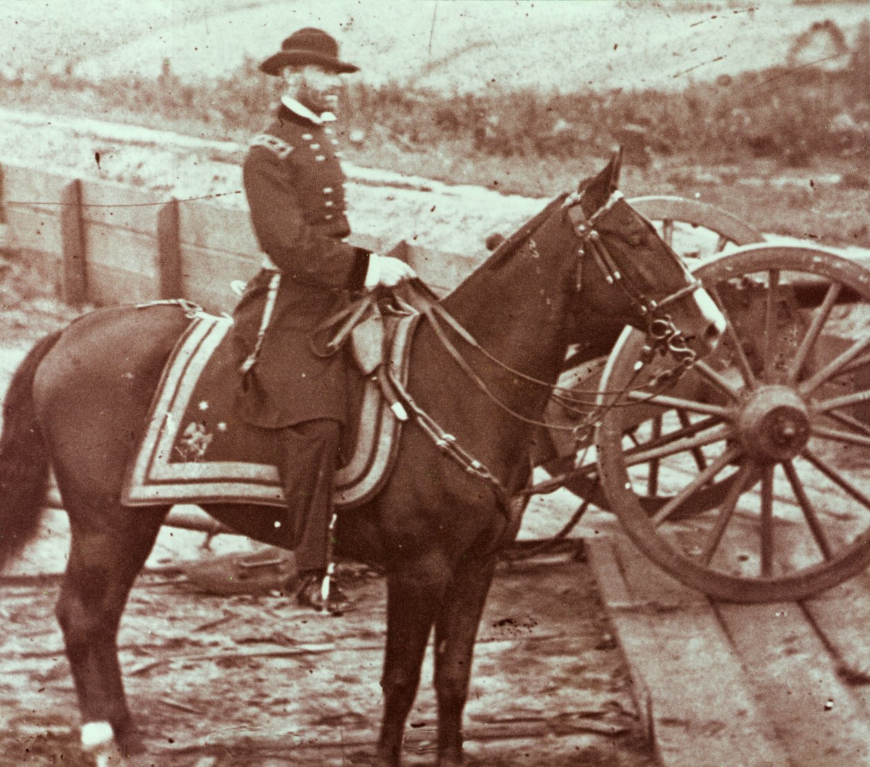 Generál William T. Sherman (1820-91) v Atlantě, GA (černobílá fotografie) od Mathew Brady