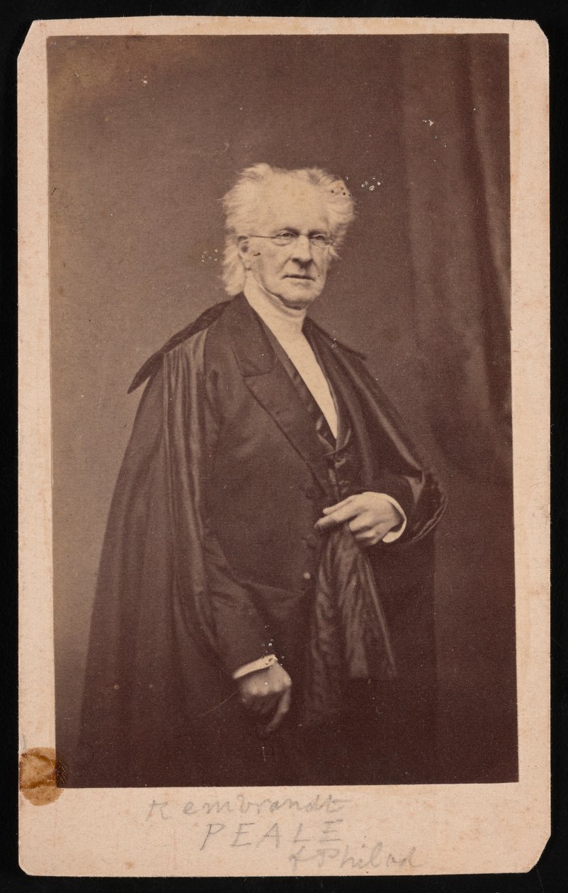 Portrét Rembrandta Pealea 1778-1860, před rokem 1860. od Mathew Brady