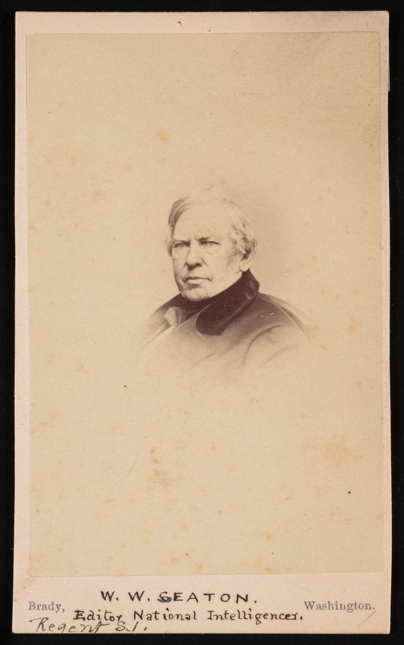 Portrét Williama Winstona Seatona 1785-1866, před rokem 1866. od Mathew Brady