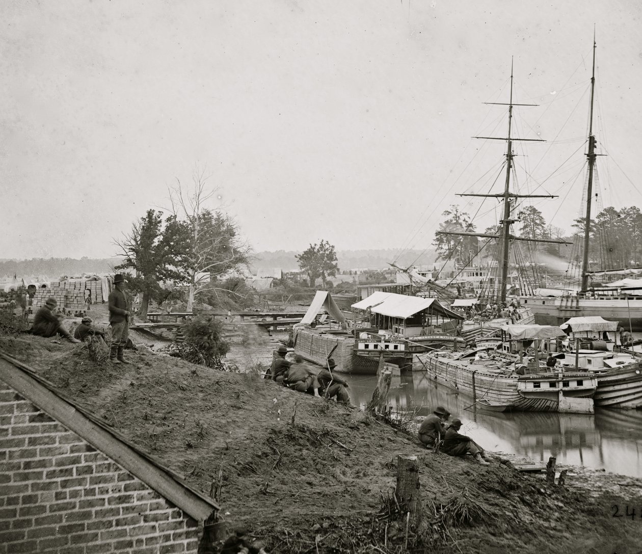 Přistání Bílého domu na Pamunkey, 1862 od Mathew B. Brady