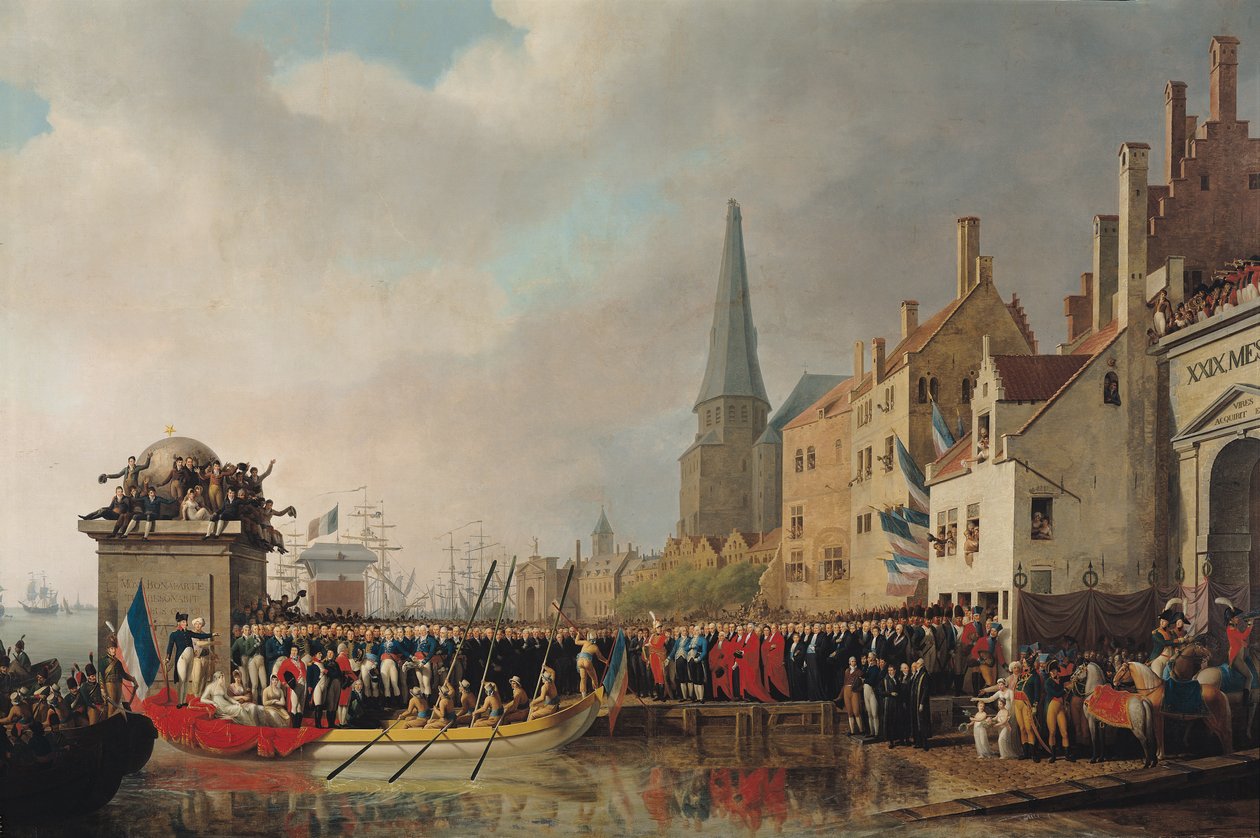 Vstup Bonaparta jako prvního konzula do Antverp 18. července 1803, 1807 od Mathieu Ignace van Bree
