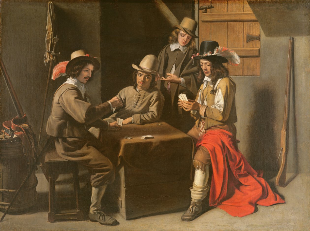 The Gamessters, asi 1650. léta od Mathieu Le Nain