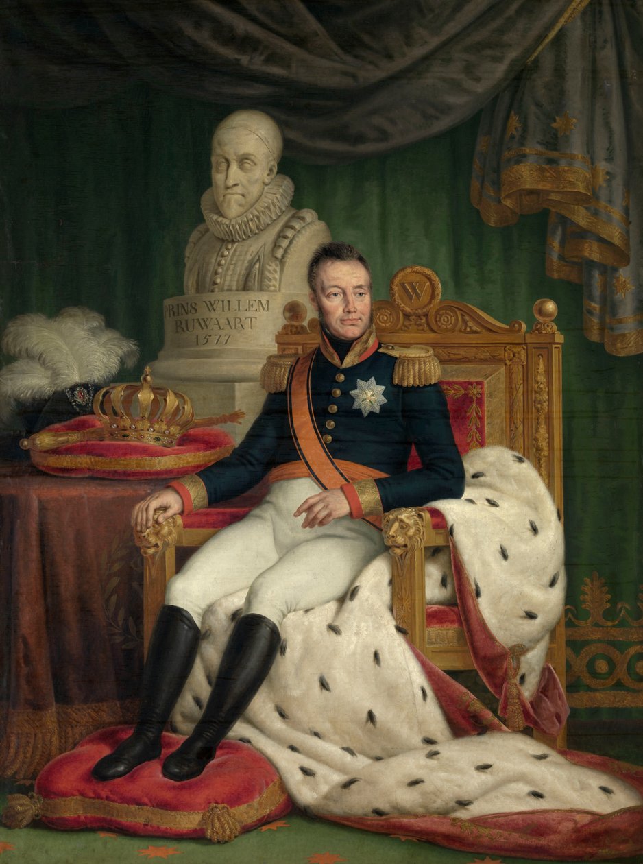 King Willem I (olej na plátně) od Mathieu Ignace van Bree