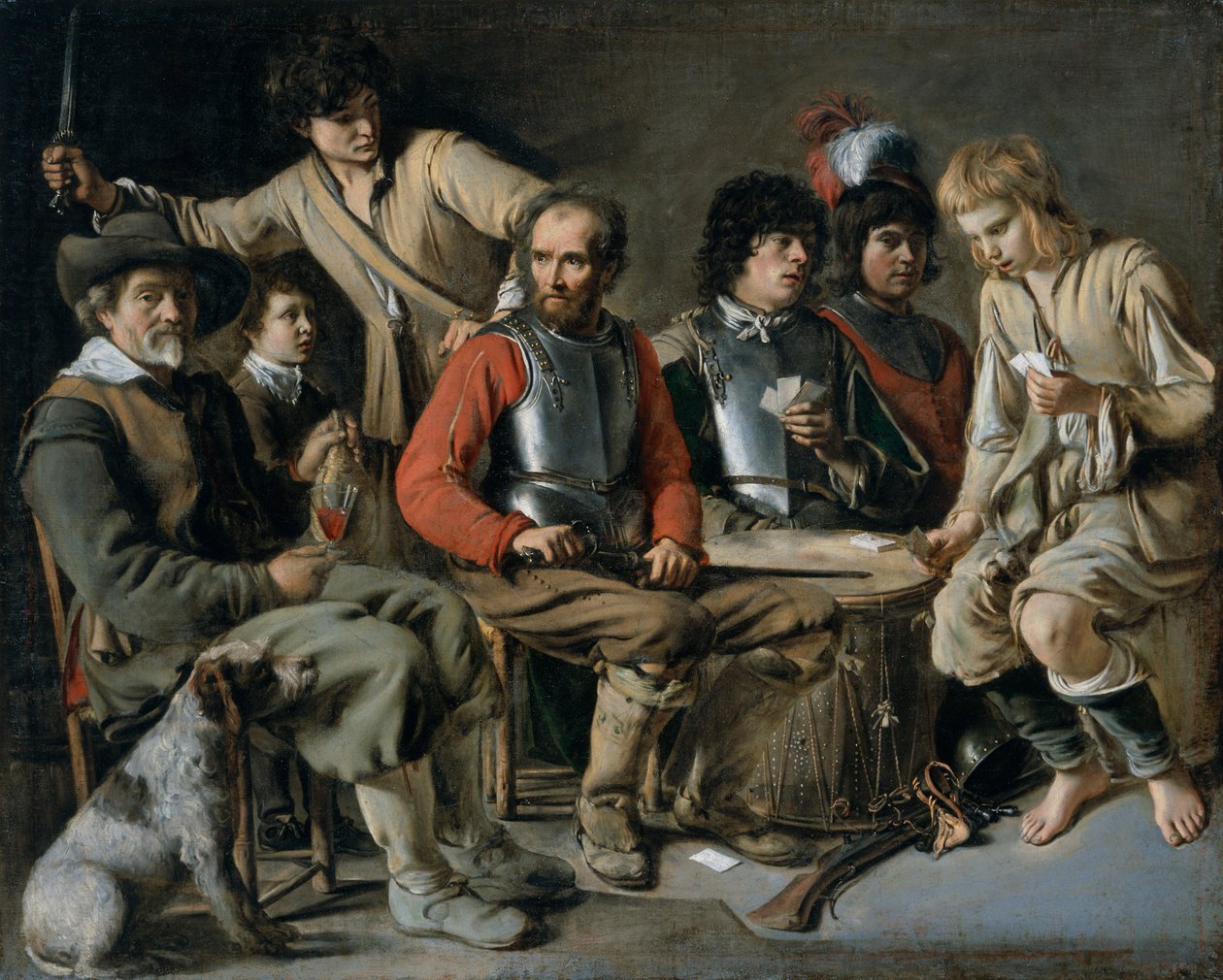 "Hádka", 1640 od Mathieu Le Nain