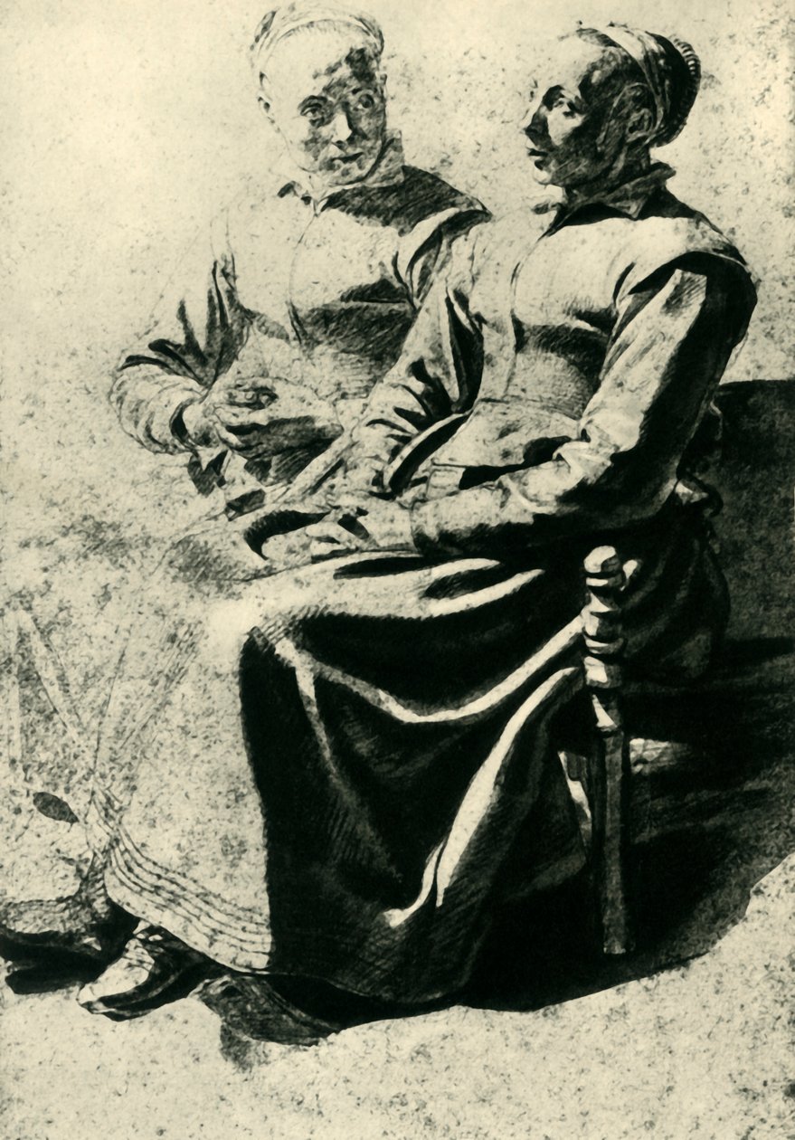 Dvě rolnické ženy, polovina 17. století, 1943. od Mathieu Le Nain