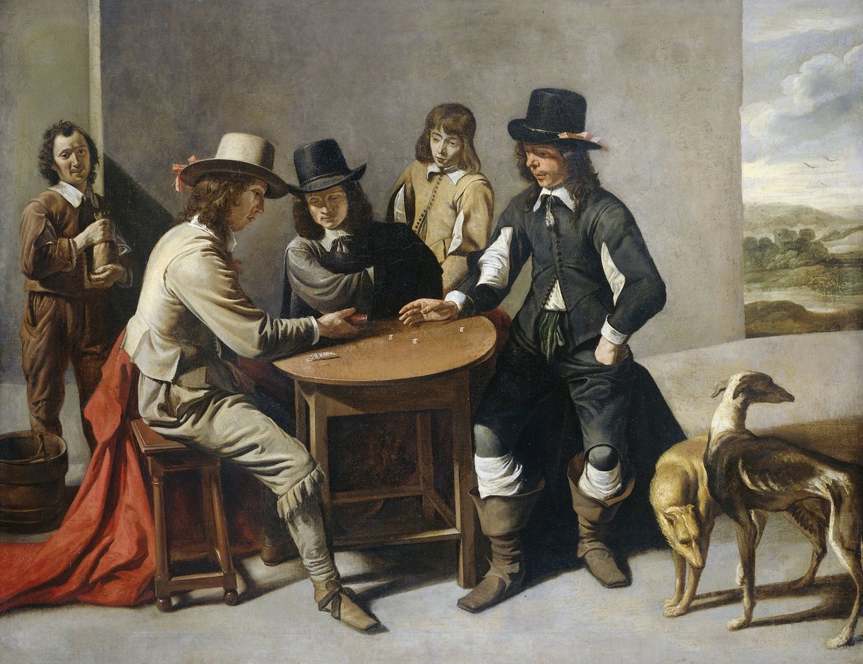 Střelci v kostkách od Mathieu Lenain (le cadet) (follower of)