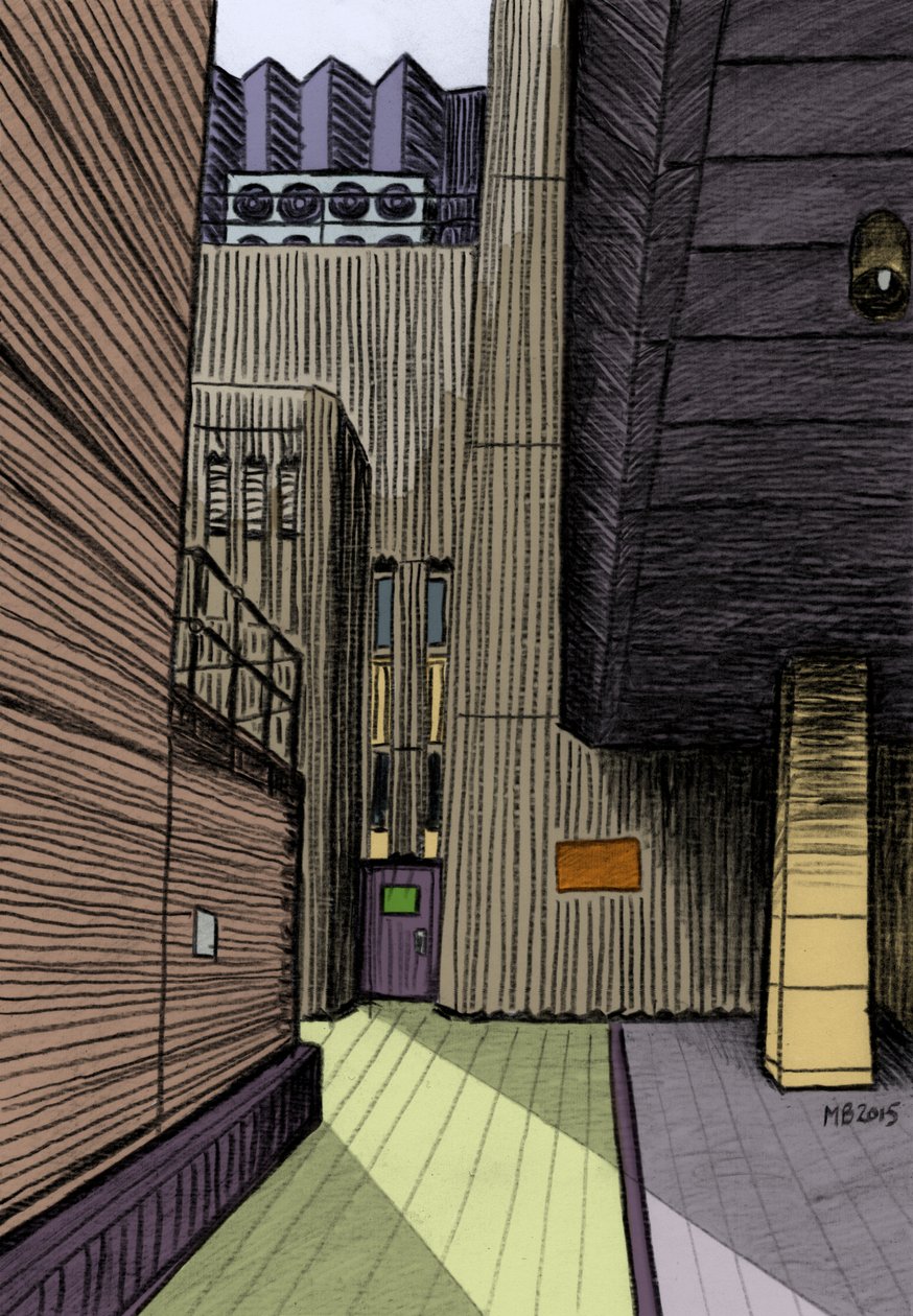 Hopton Street, SE1, 2015 (tužka, digitální) od Matt Bannister