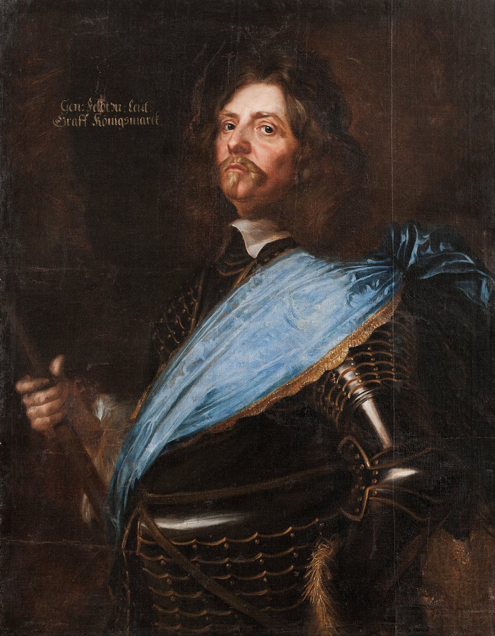 Polní maršál hrabě Hans Christoffer von Königsmarck, 1651 od Mattaus the Younger Merian