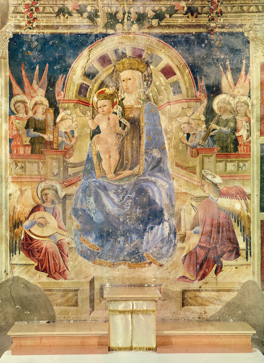 Panna ve slávě mezi anděly a svatými, 1468 od Matteo da Gualdo