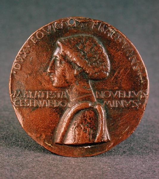 Medaile (avers) Sigismondo Pandolfo Malatesta (1417-68), 1446 (revers viz 165741) od Matteo di Andrea de Pasti