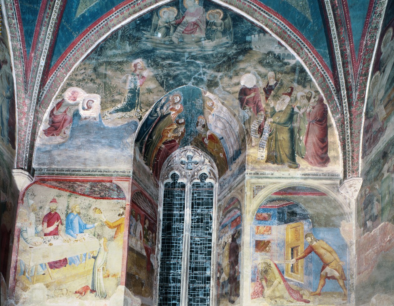 Scény ze života sv. Jana Křtitele, z kaple sv. Jana, 1346-48 (viz též 87124 a 1778223) od Matteo Giovanetti