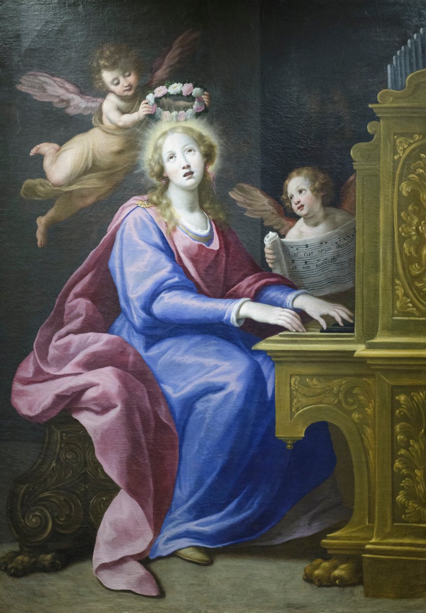 Svatá Cecílie od Matteo Rosselli