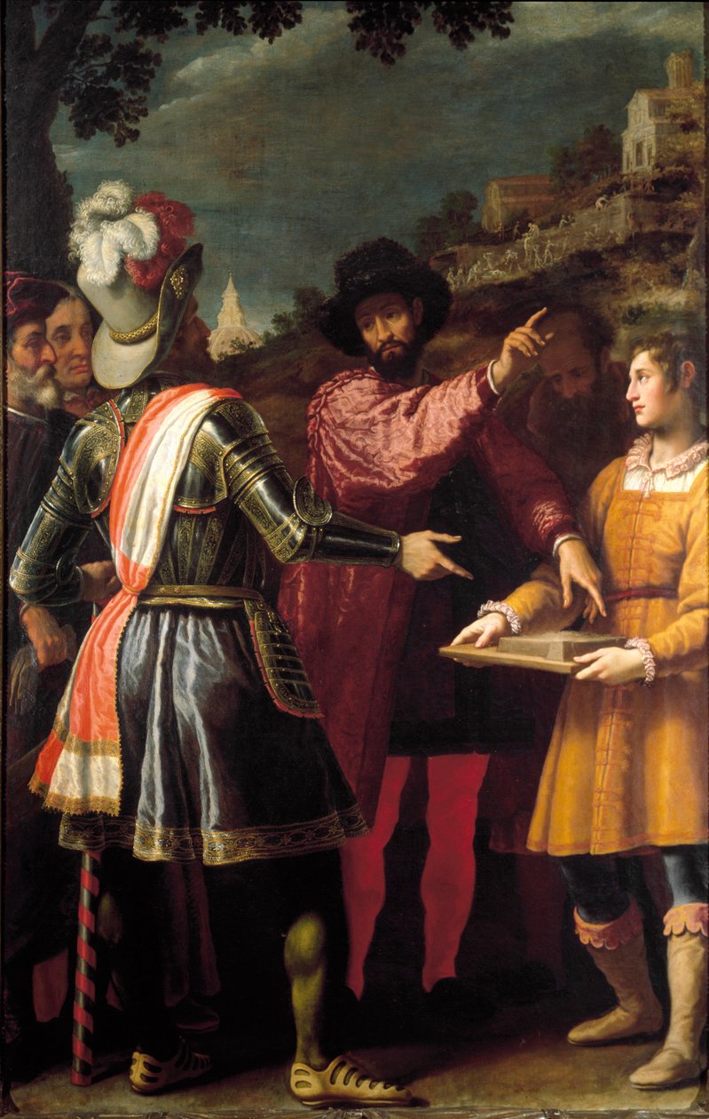 Malíř, sochař a architekt Michelangelo Buonarroti zvaný Michelangelo (Michelangelo nebo Michelangelo od Matteo Rosselli
