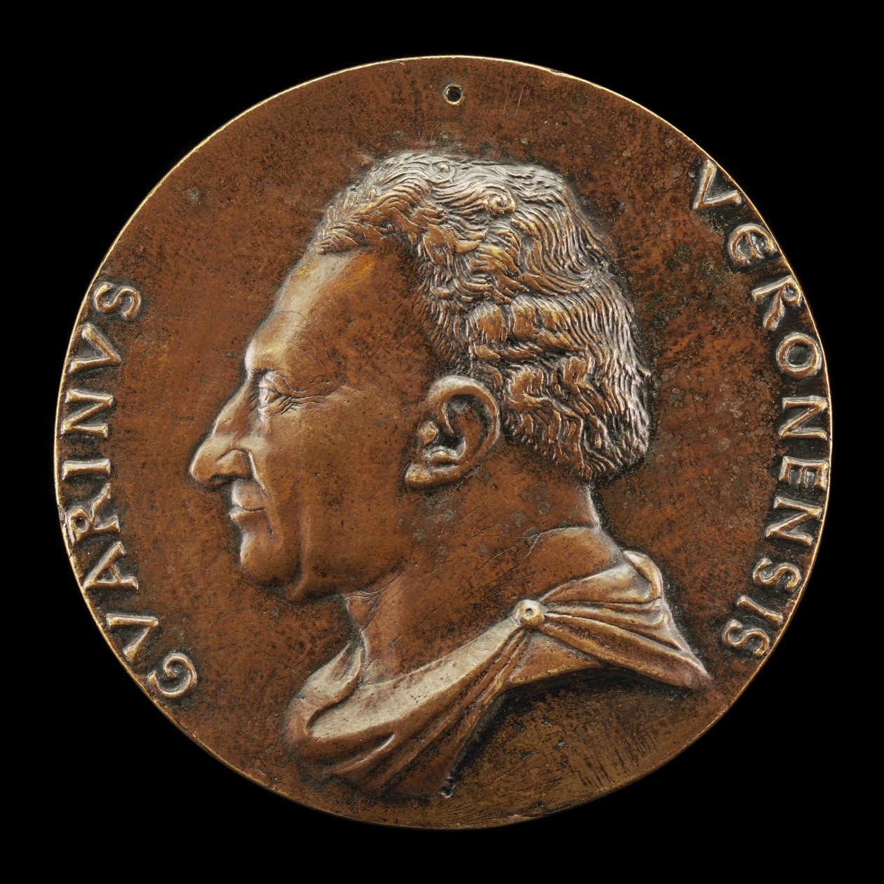 Guarino da Verona, 1374-1460, humanista [avers], c. 1446. od Matteo di Andrea de Pasti