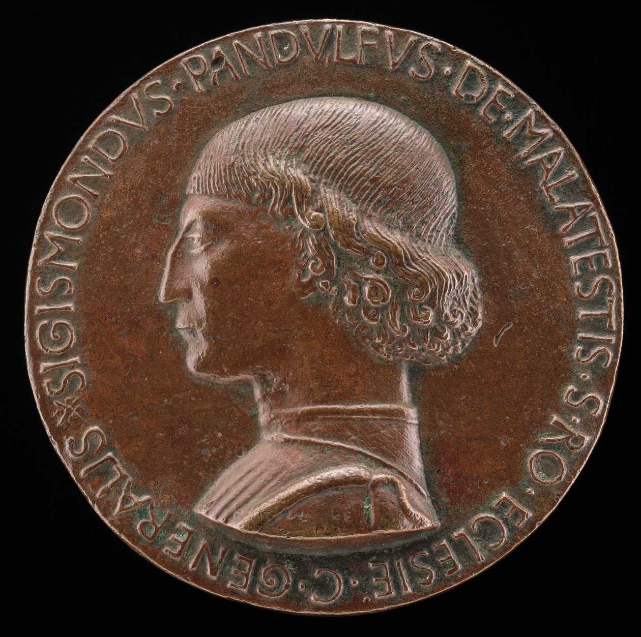 Sigismondo Pandolfo Malatesta, 1417-1468, Pán Rimini a Fano [avers], 1446. od Matteo di Andrea de Pasti