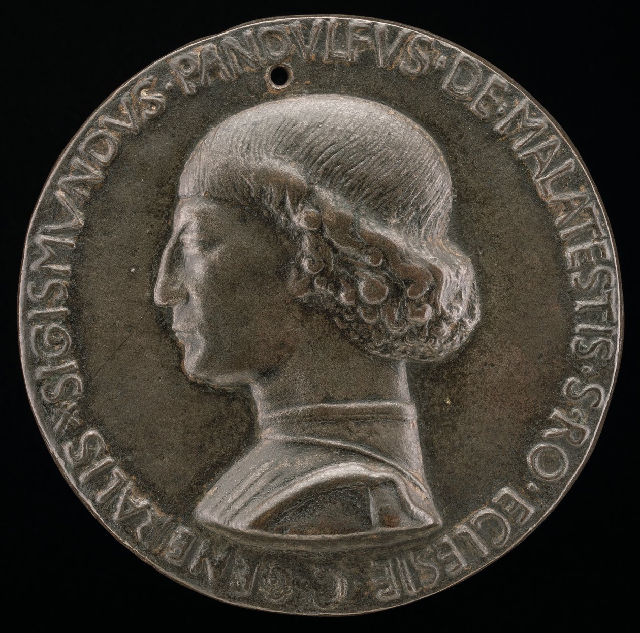 Sigismondo Pandolfo Malatesta, 1417-1468, Pán Rimini a Fano [avers], 1446. od Matteo di Andrea de Pasti
